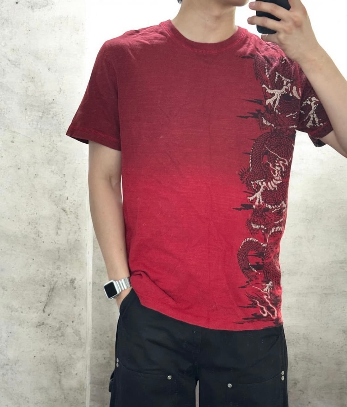 JPN 오리엔탈 드래곤 반팔 티셔츠 상품이미지3