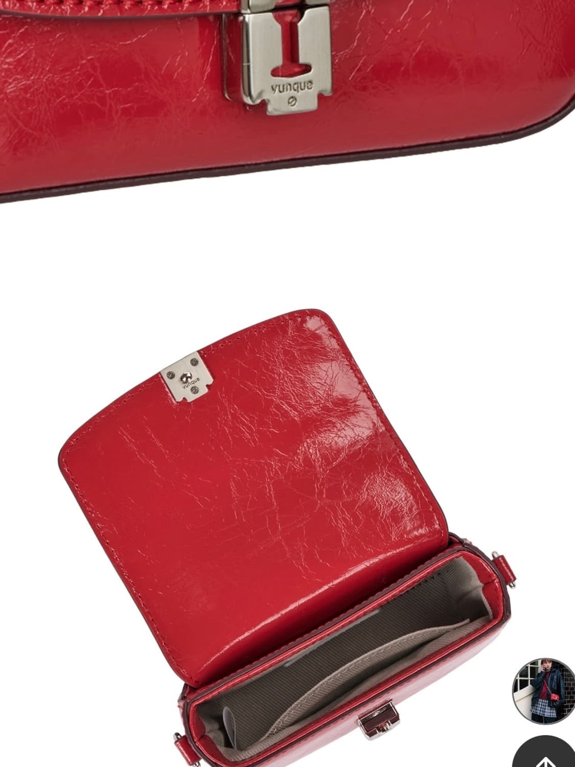 분크 오캄 룬 미니크로스백 레드 상품이미지7