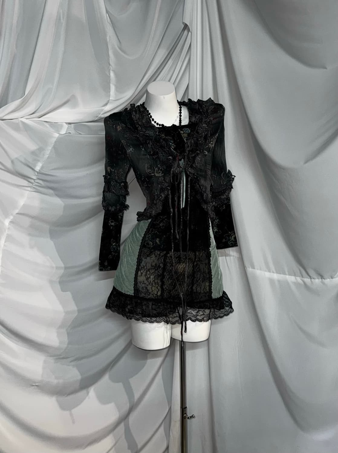 에블린 레스트로즈 블랙 페어리 오리엔탈 만화 궁 신채경깔 코디세트  상품이미지6