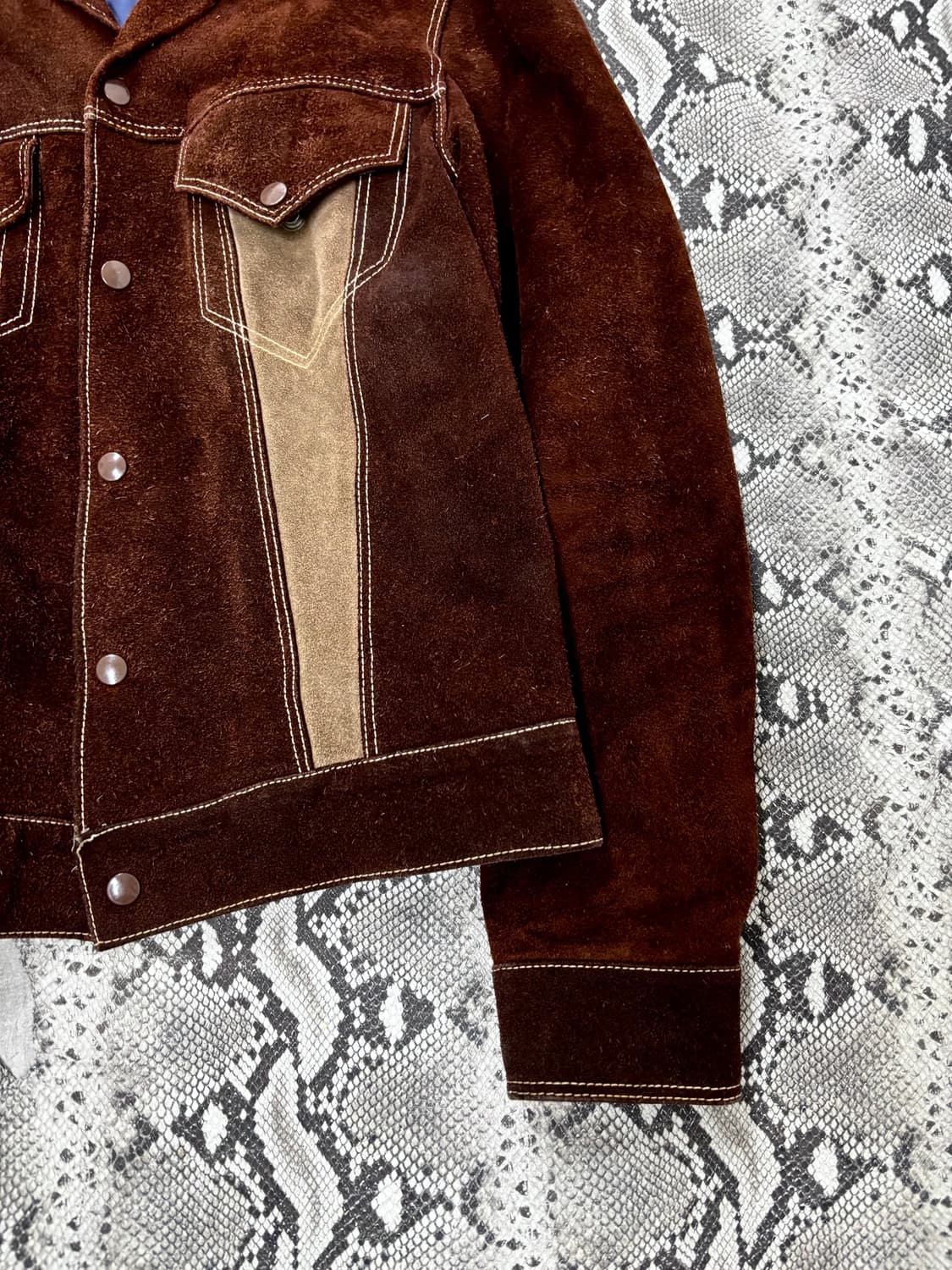 “Vintage” Western Mood Brown Jacket 상품이미지5