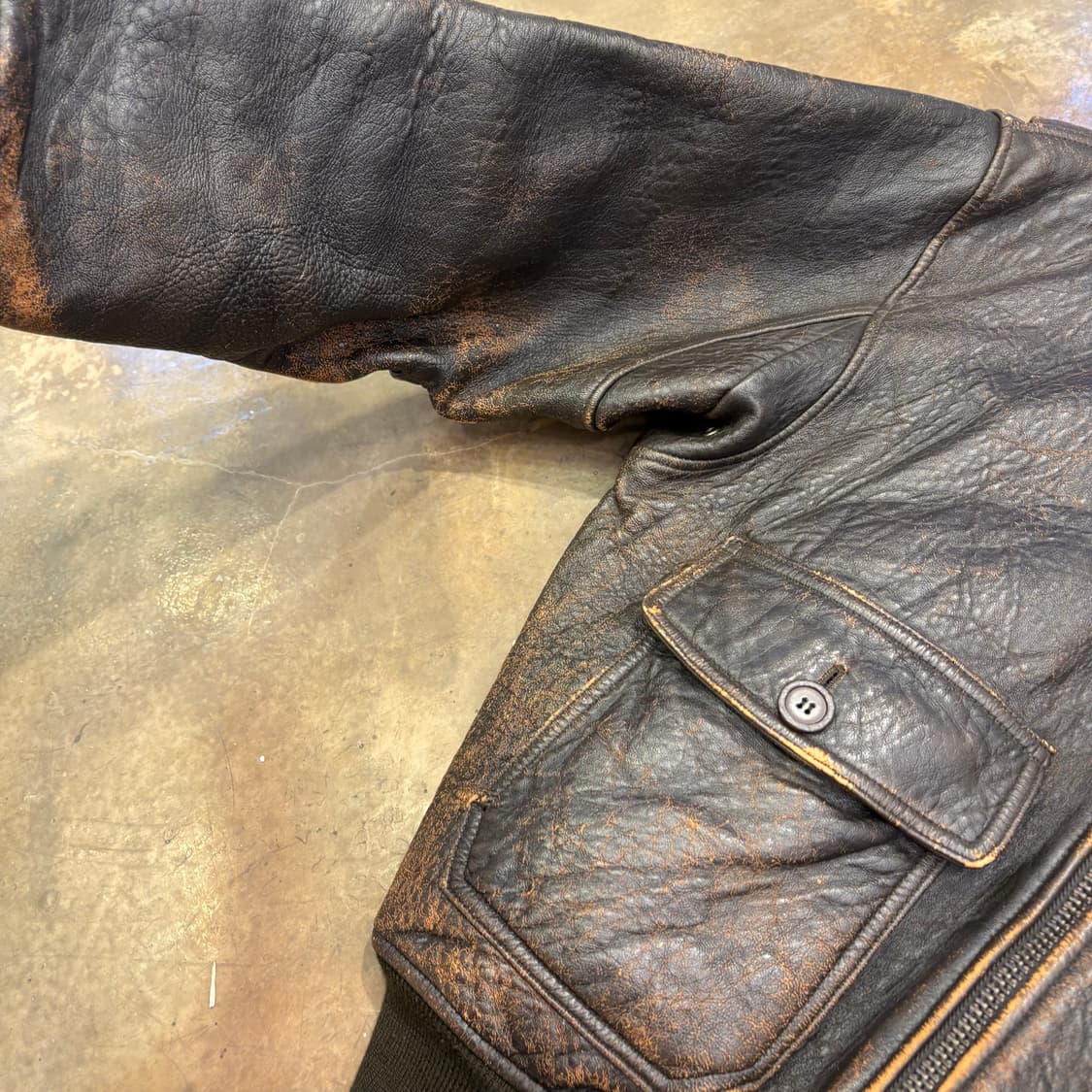 90‘s 아비렉스 G-1 카우하이드 자켓 상품이미지7