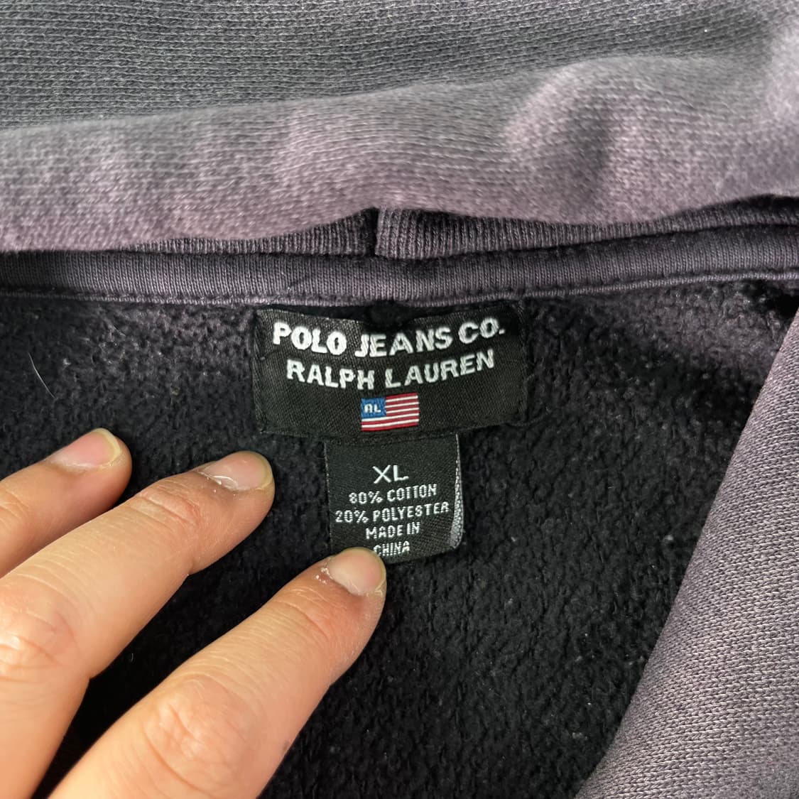 105 폴로랄프로렌 진스 자수로고 후드집업 상품이미지3