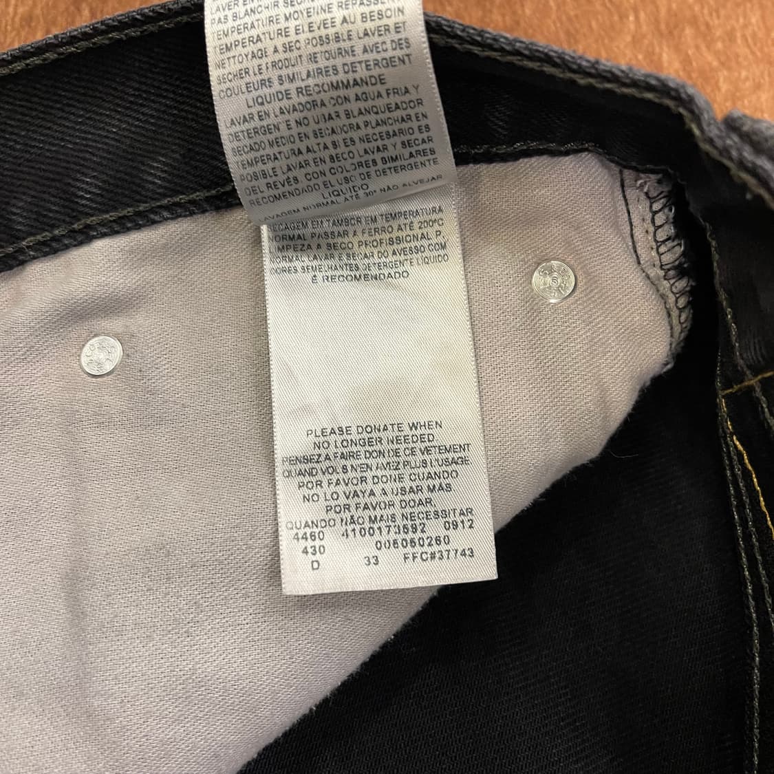 00's Levi's 505 블랙 w34l32 상품이미지6