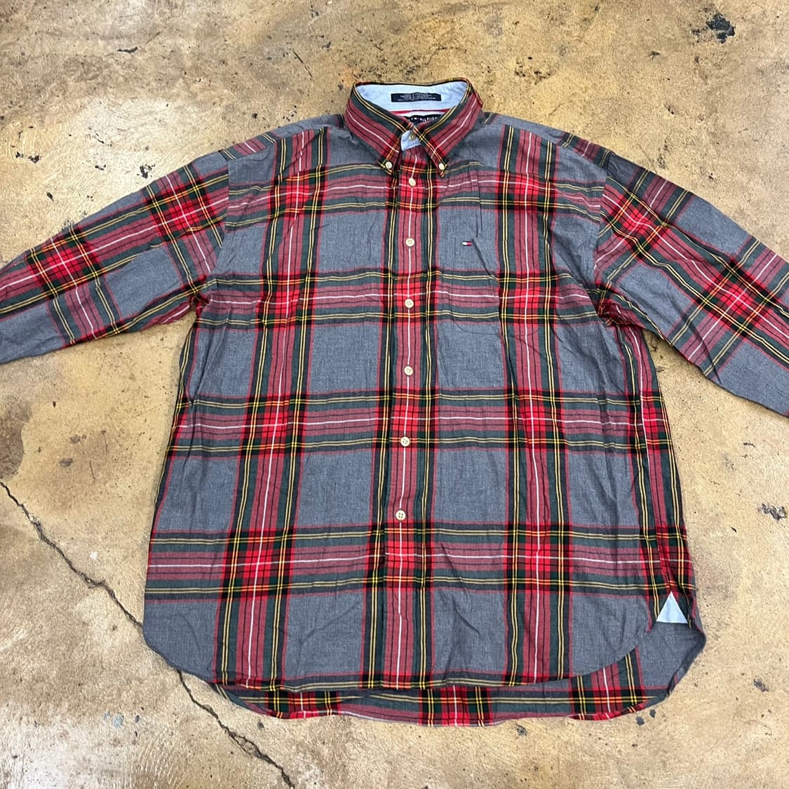 [정품/XL] 토미 힐피거 체크 무늬 셔츠 b17 상품이미지4