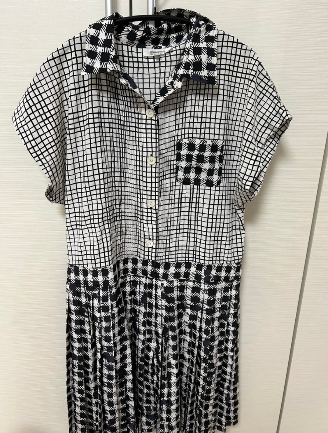 Sonia rykiel 소니아리키엘 체크 반팔원피스 상품이미지1