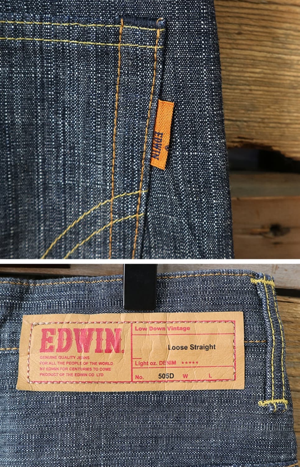  일본판 90S EDWIN 에드윈 505D 셀비지 데님  

최상 컨디션 상품이미지7