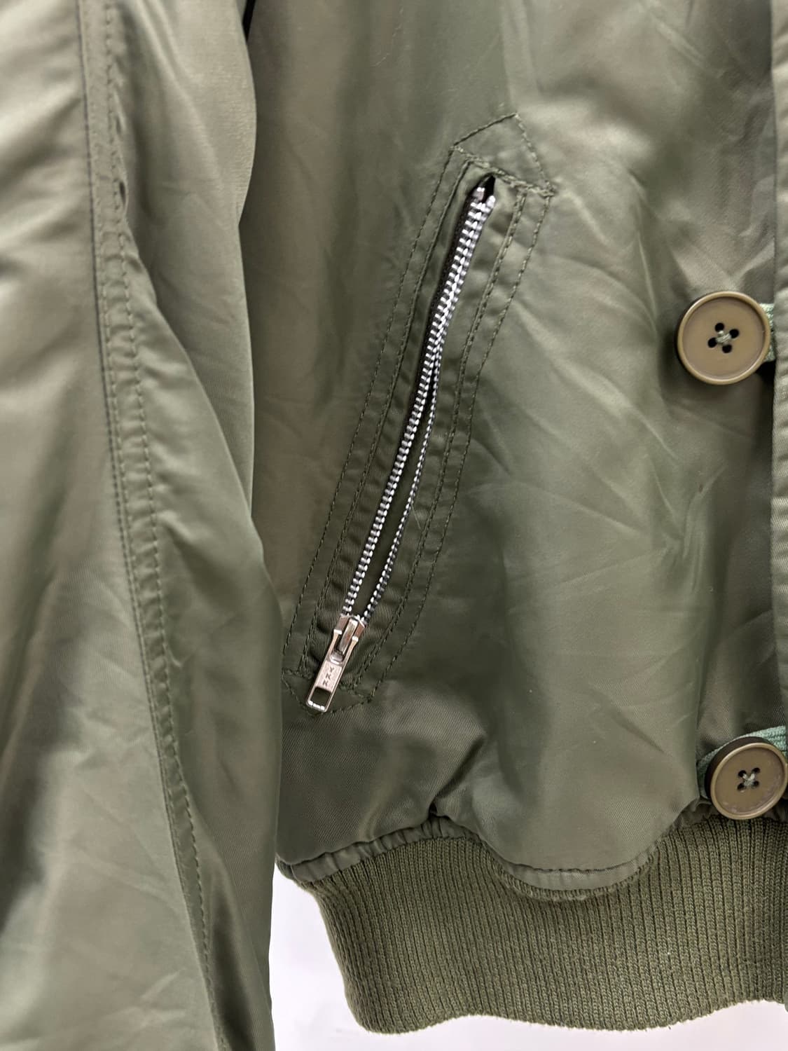 빈티지 카키 y2k 봄버 자켓 상품이미지7