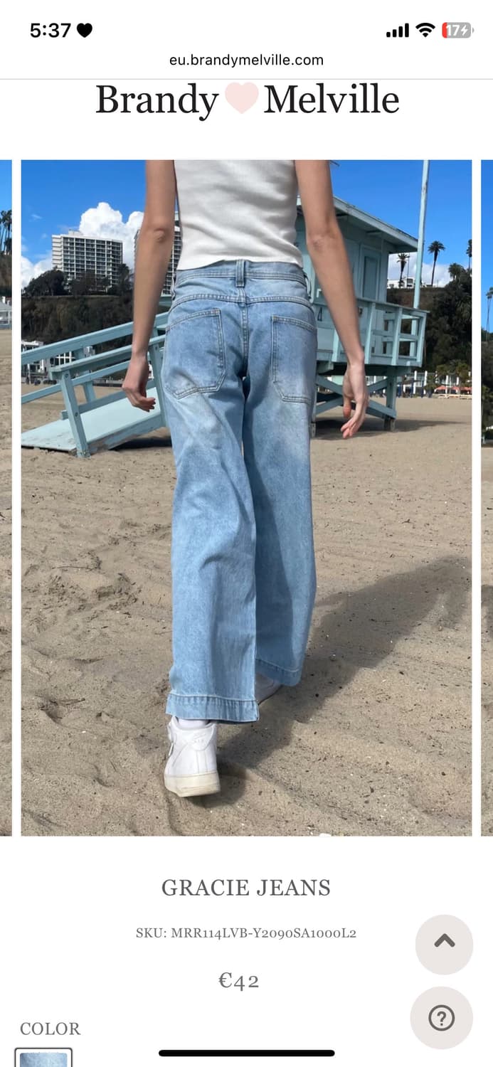 브랜디멜빌 gracie 연청 와이드팬츠 상품이미지3