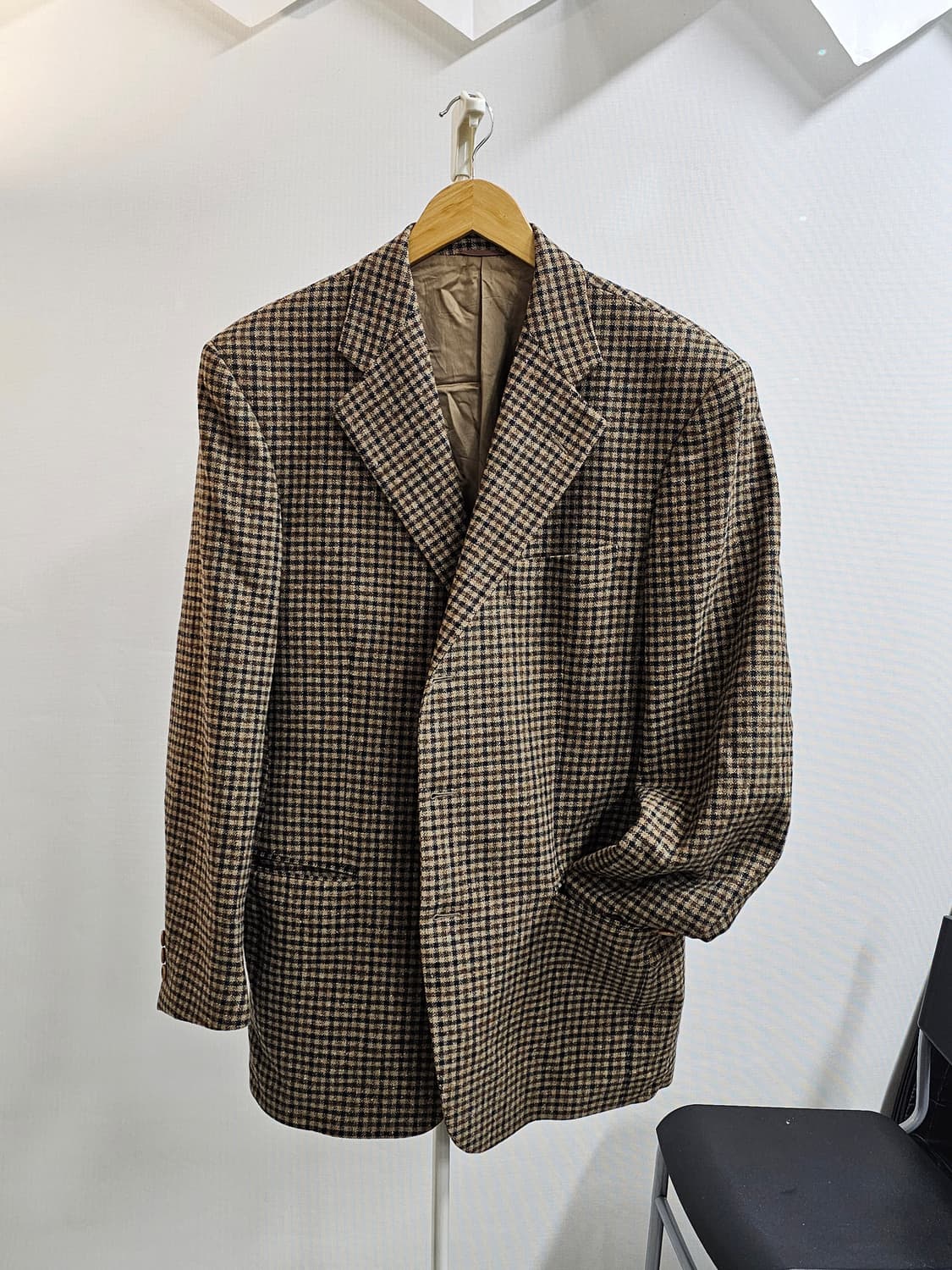 빈티지 이탈리아 80s 램스울 블레이저 XL 상품이미지1