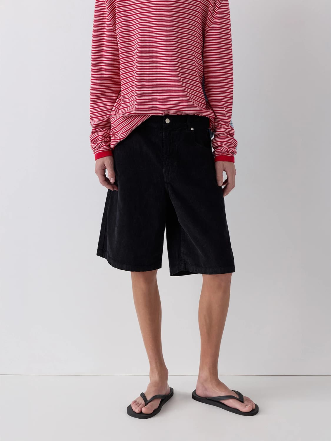 (34,36,38) 기마구아스 Gus 코듀로이 반바지/ 블랙 상품이미지5