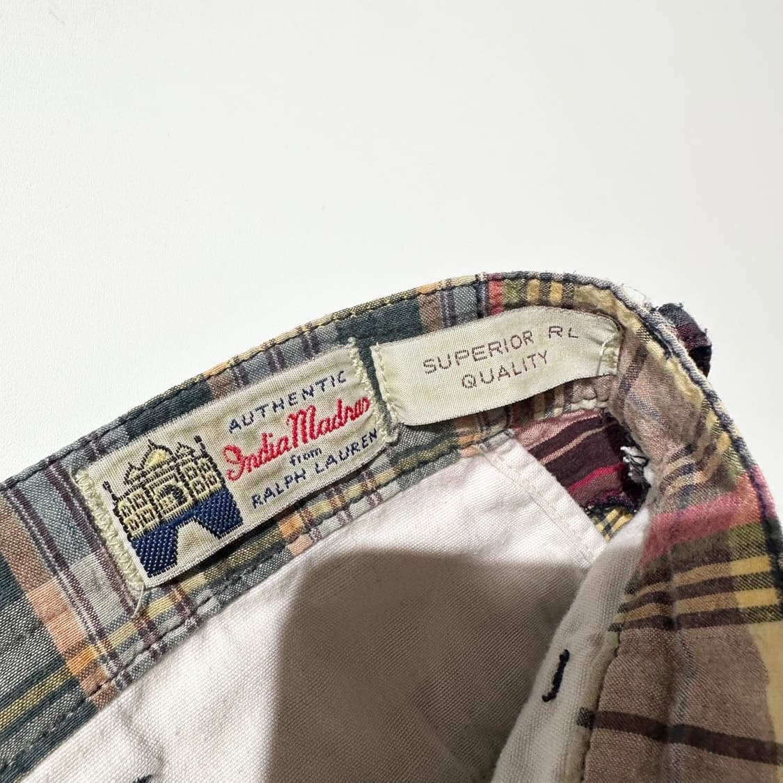 폴로 랄프로렌 마드라스 체크 패치워크 하프 팬츠 반바지 상품이미지4