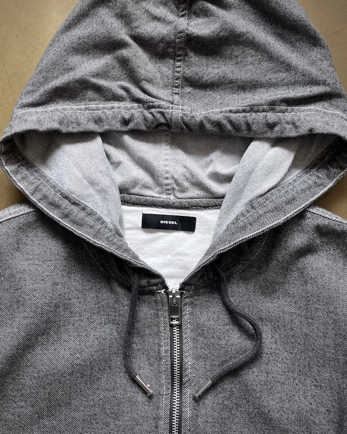 DIESEL Over-Sized Gray Work Hood Jacket 상품이미지4