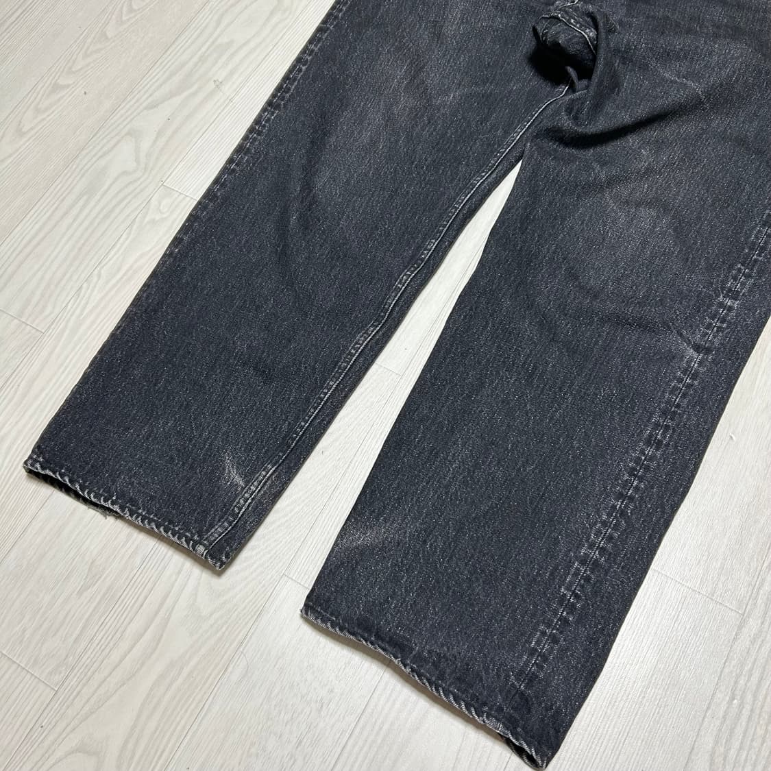 [L] 엔즈앤드민즈 Ends and means 5포켓 데님 블랙 상품이미지5
