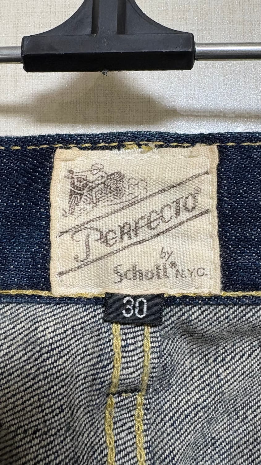 [30] 쇼트 퍼펙토 빈티지 패치워크 셀비지 데님 일본생산 상품이미지5