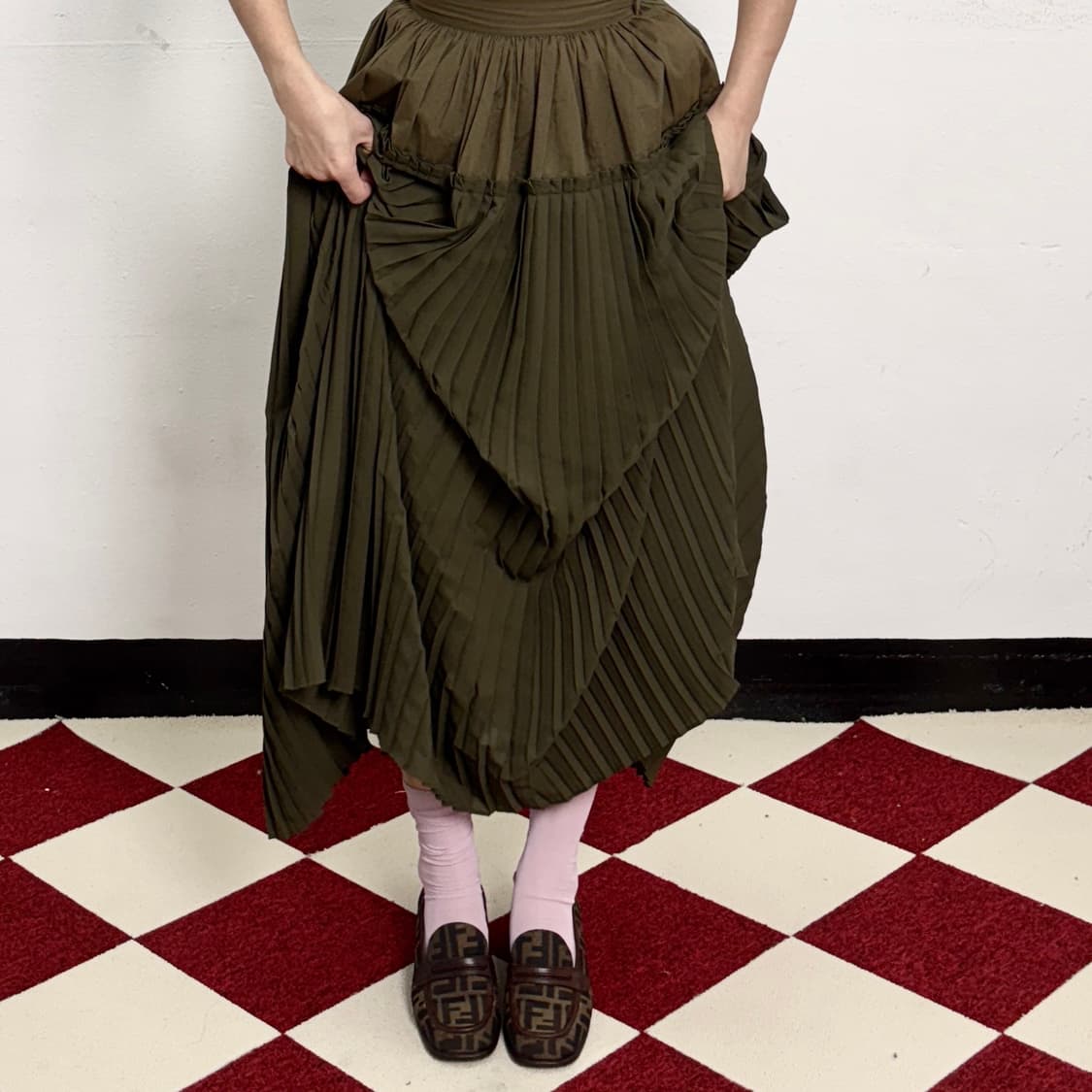 FENDI  80s-90s vintage Jacquard Rofer 상품이미지4