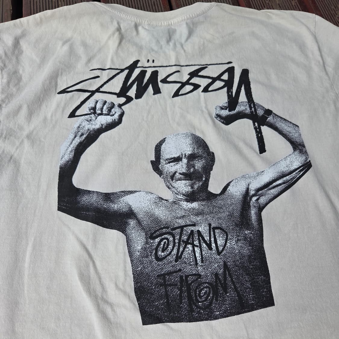 스투시 x 마틴 로즈 스탠드 펌 피그먼트 다이드 티셔츠 내츄럴 상품이미지6