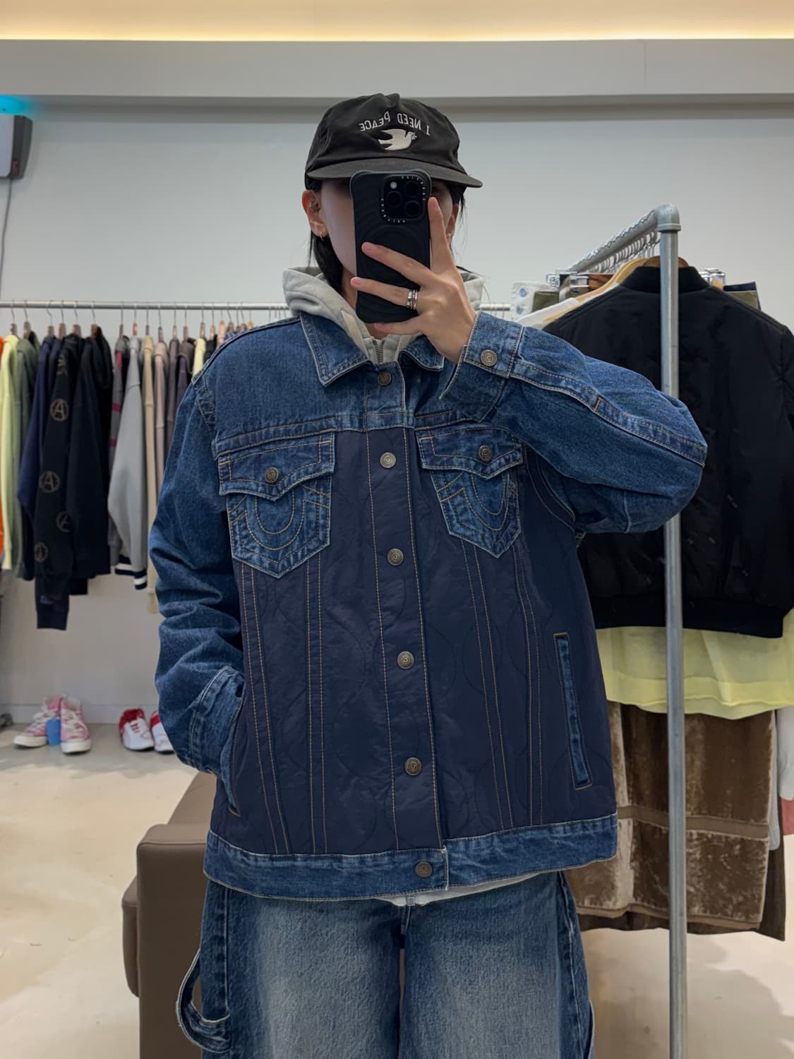 트루릴리전 퀼팅 데님 트러커 자켓 상품이미지6