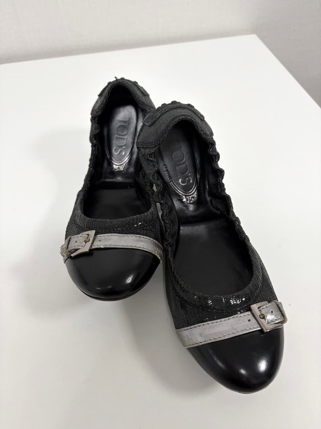 230) tod's 토즈 블랙 발레리나 슈즈 상품이미지1