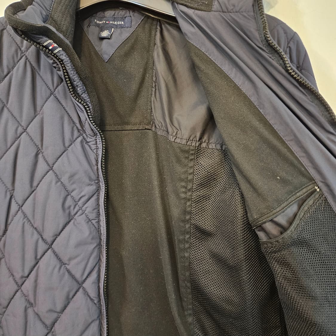 90(S)/실측95(S)타미힐피거 퀼팅 자켓 남성 점퍼 상품이미지5