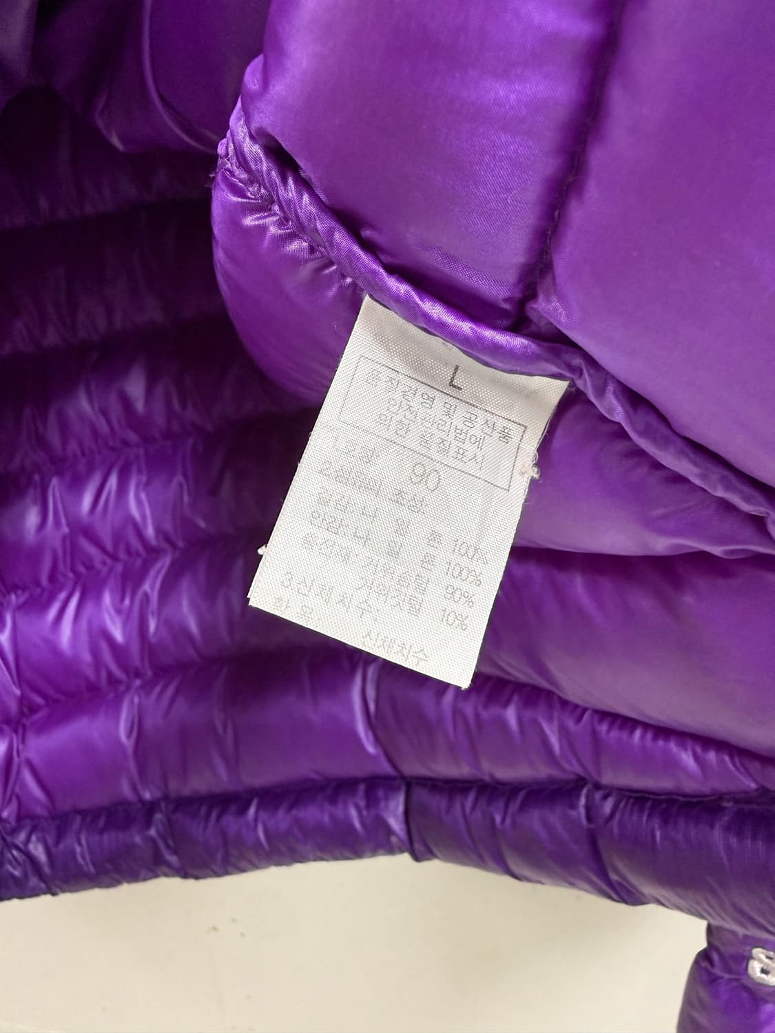 여성 90 L / 노스페이스 옵티멈 800 써밋시리즈 경량패딩 퍼플 상품이미지7