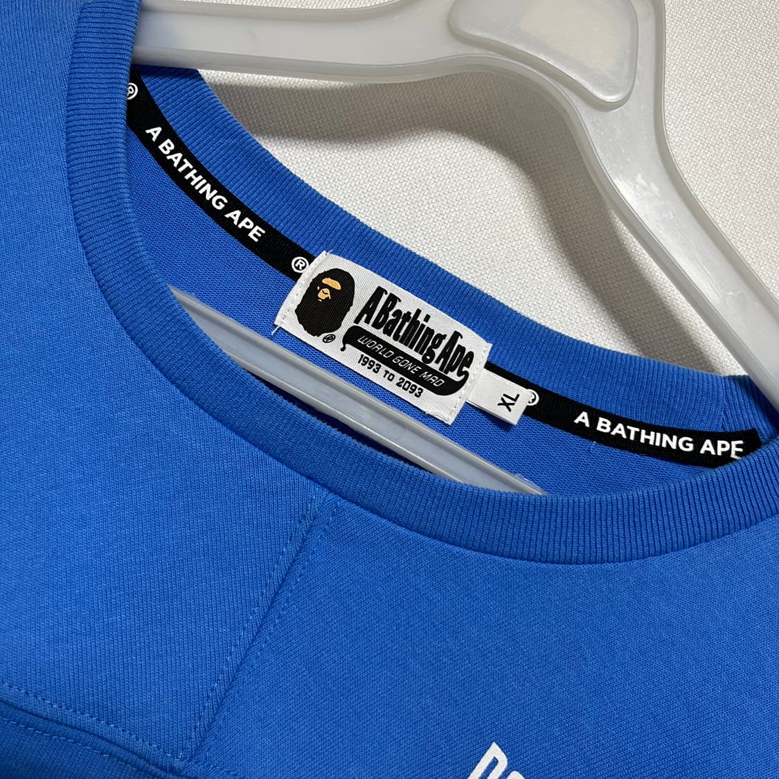 베이프 에이프 1993 맨투맨 블루 xl 상품이미지2
