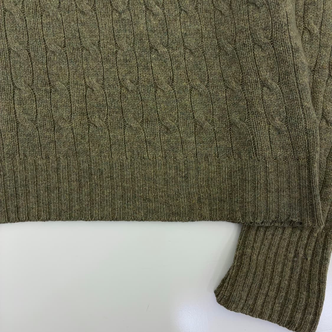 Polo  폴로 랄프로렌 자수 램스울 꽈배기 니트 상품이미지4