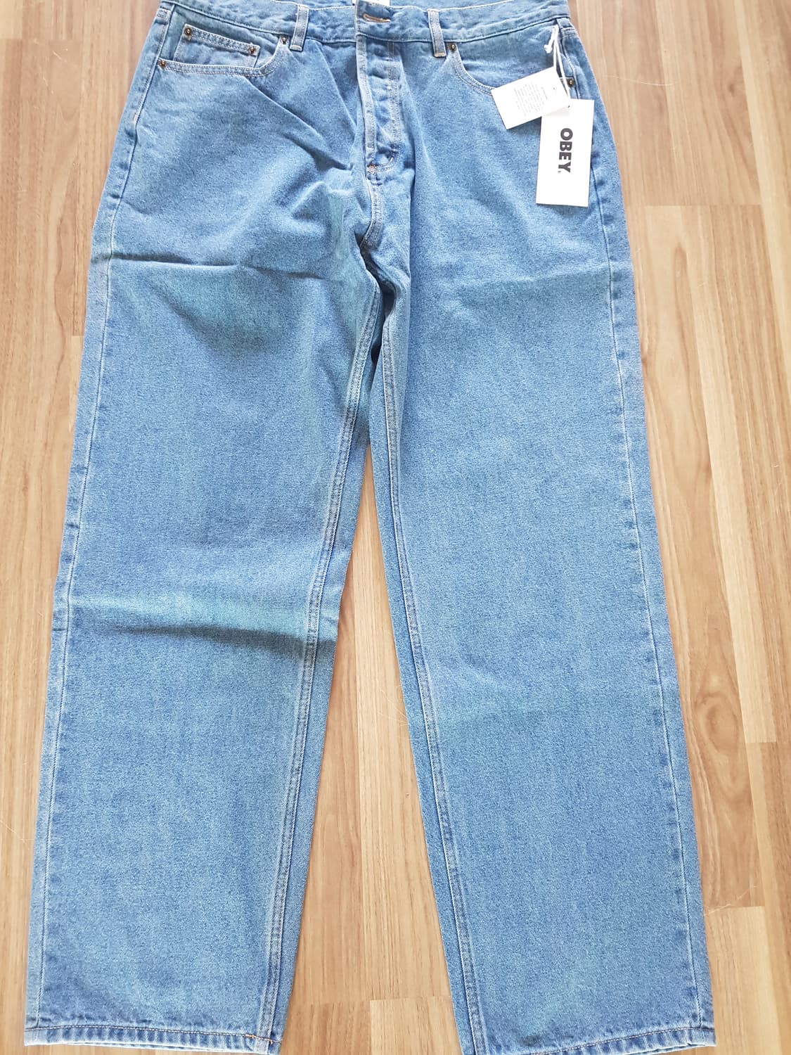  Obey HARDWORK denim light 인디고 142010077 상품이미지1