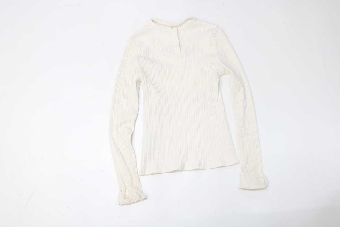 엑시스팜 큐빅 디테일 긴팔티셔츠 상품이미지7