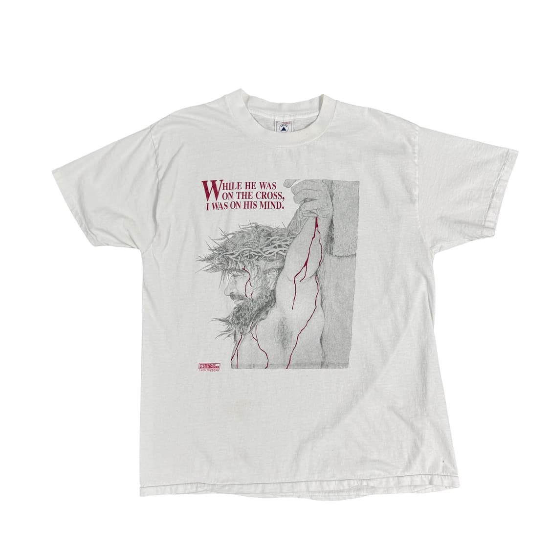 빈티지 90s Jesus on the cross 지저스 티셔츠 상품이미지1