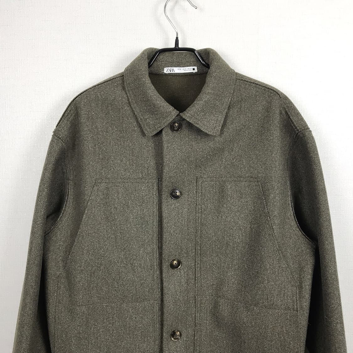 자라 zara 포켓 오버 셔츠형 자켓 남성M 상품이미지3