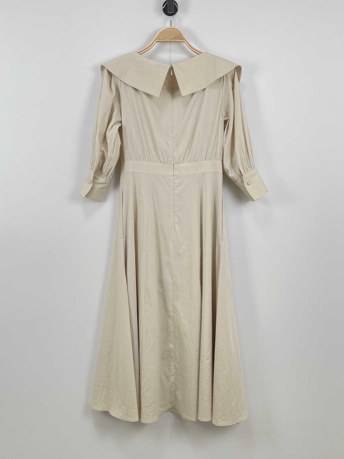 아메 ame 레이나 V넥 롱 원피스 베이지 36 상품이미지3