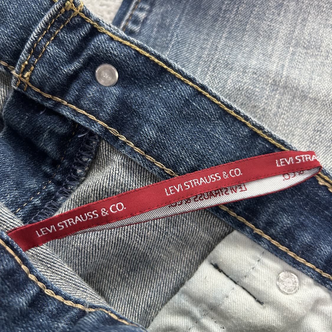 청바지 데님팬츠 남성 빈티지 워싱진 504 34 상품이미지4