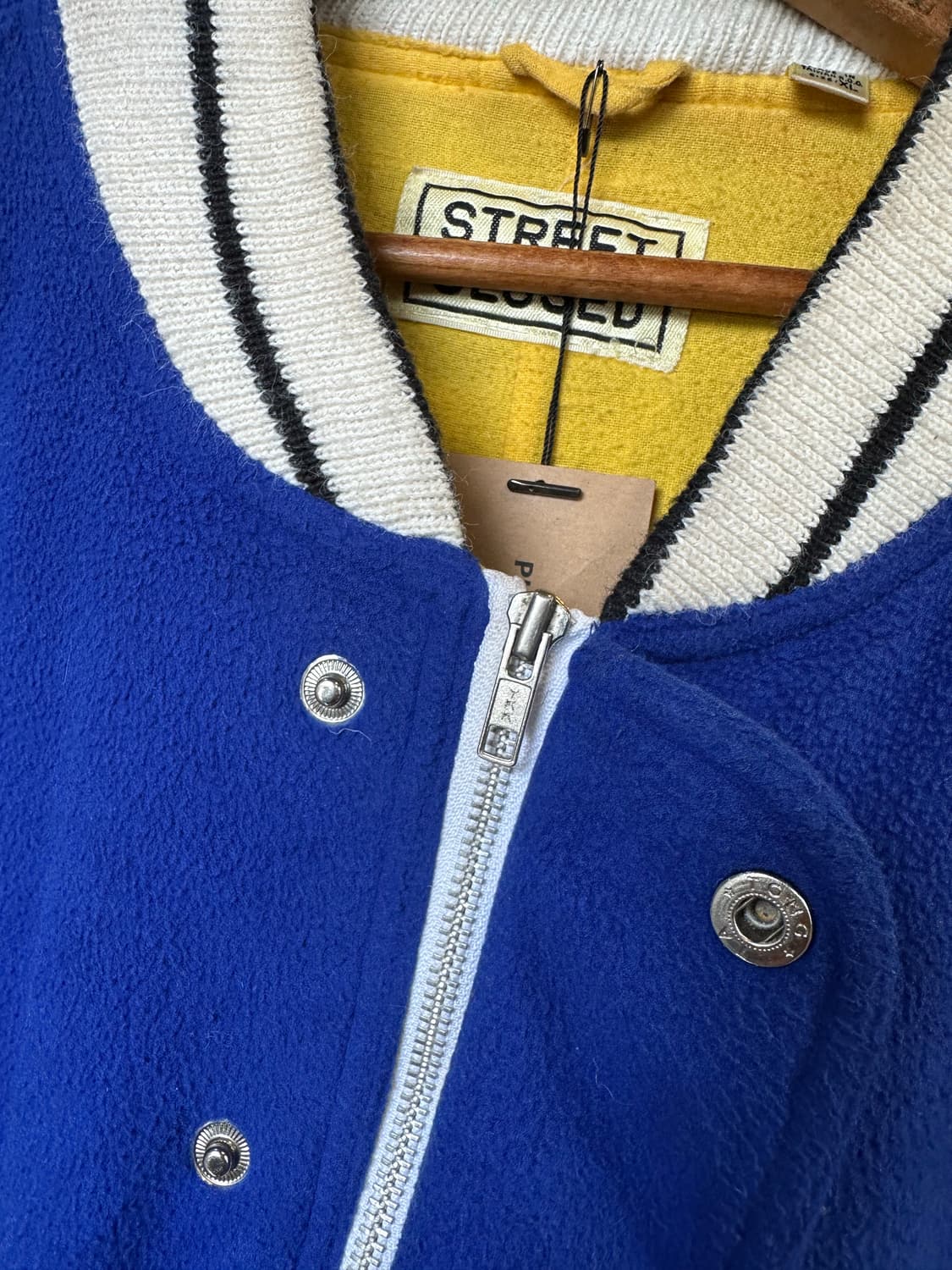 Old 드랍숄더 바시티 붐버 자켓 상품이미지8