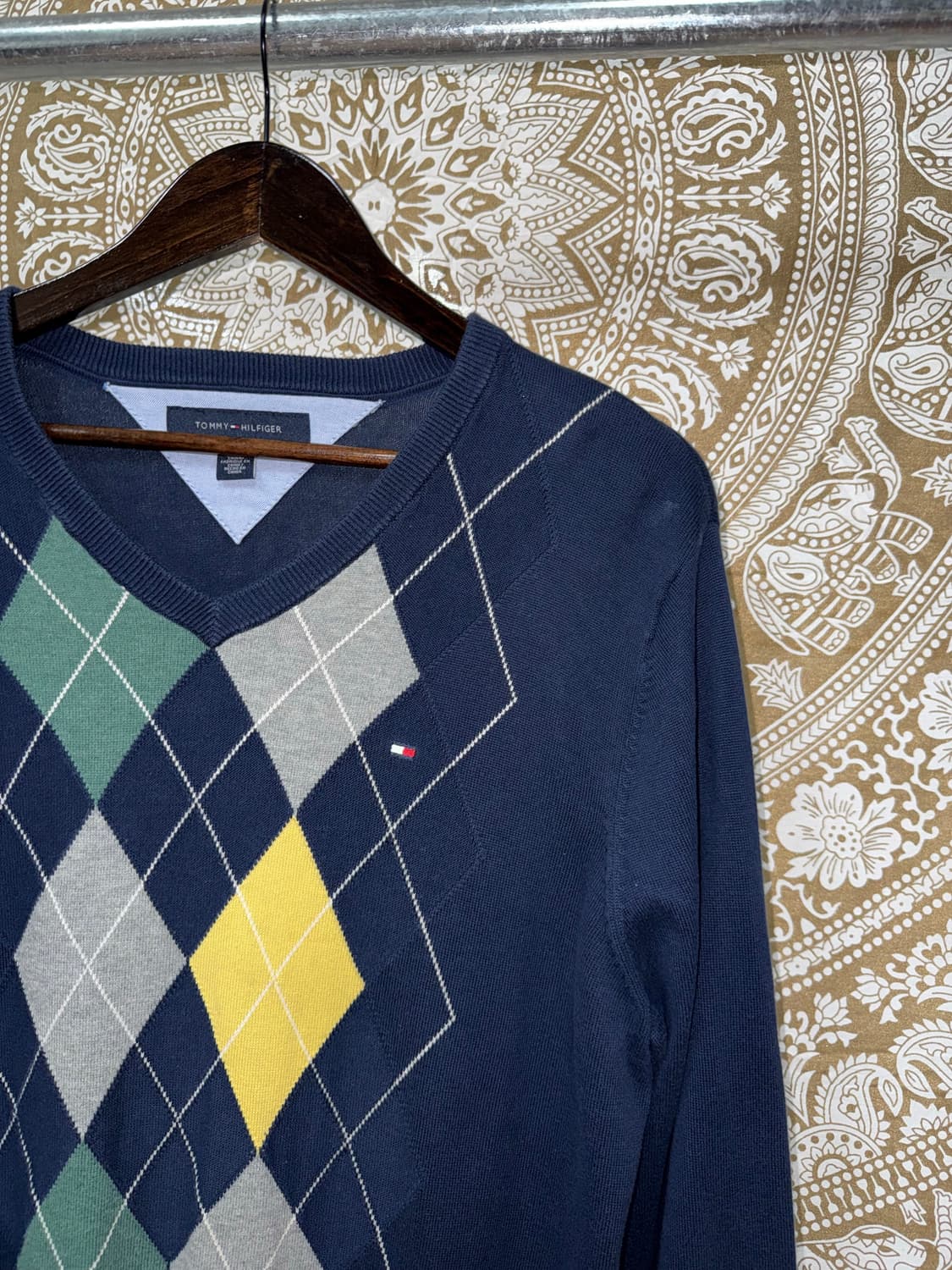 타미힐피서 아가일 브이넥 니트  상품이미지4