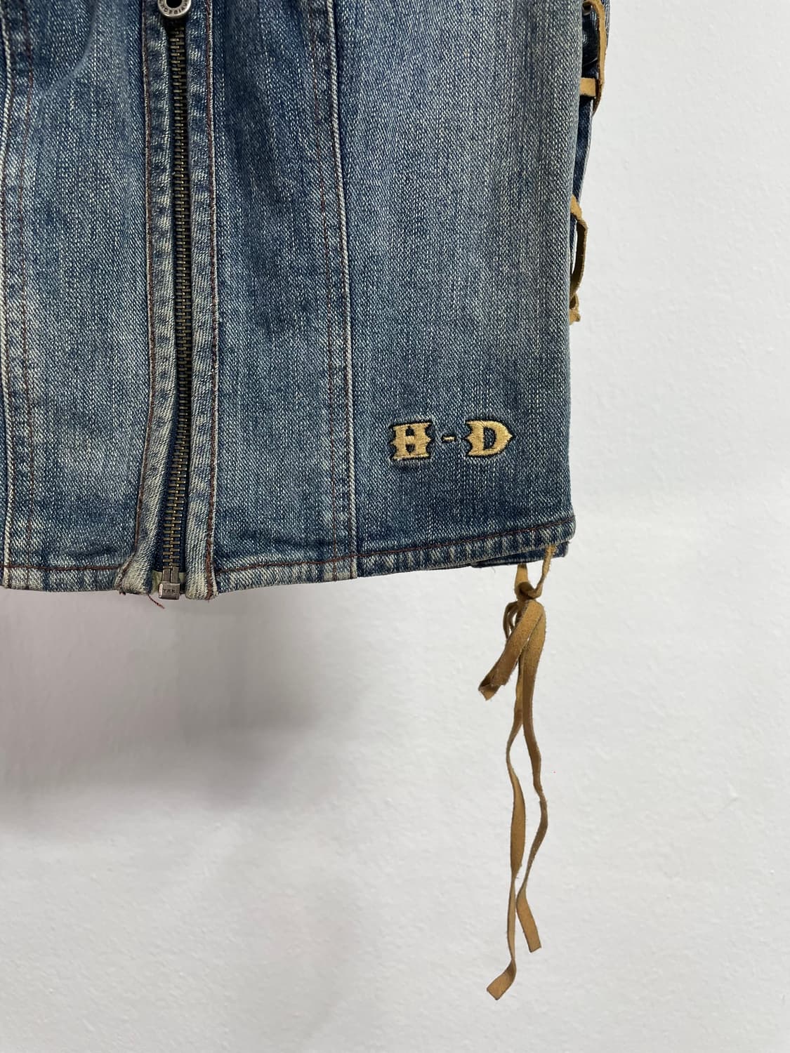 할리데이비슨 우먼 데님 집업 베스트 (on.303)   상품이미지6