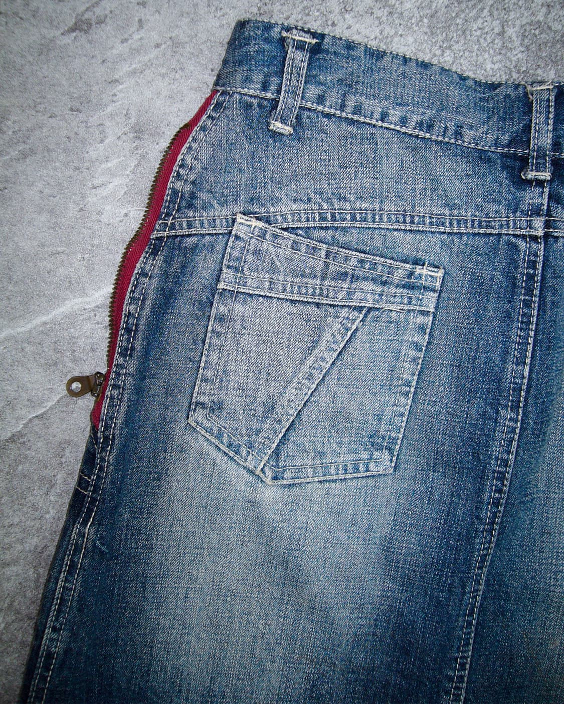 Xianoniren Zip Denim Mini Skirt 상품이미지4