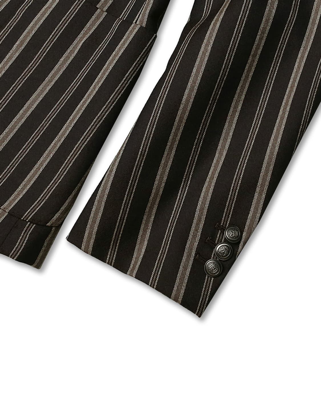 에토네 [Etonne] 아브라함 문 브라운 스트라이프 마초 더블 수트 상품이미지4