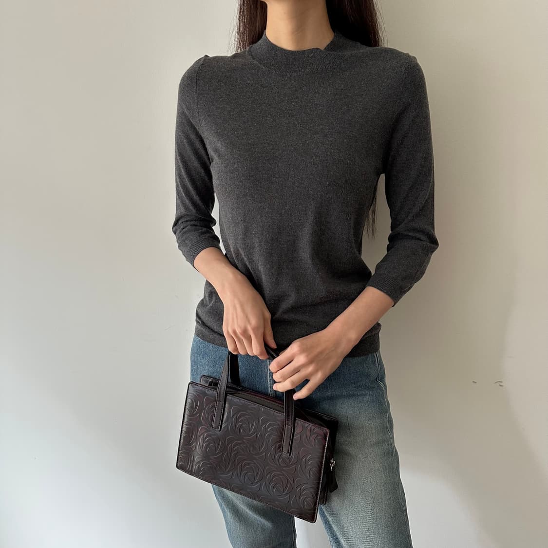 질샌더 jil sander navy 실크 캐시미어 혼방 니트 상품이미지1