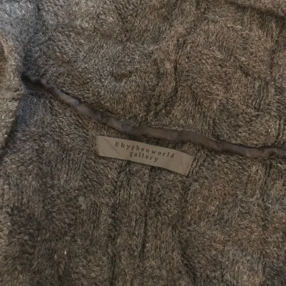 JPN Vintage 모리걸 사와코 니트 케이프 판초 상품이미지3