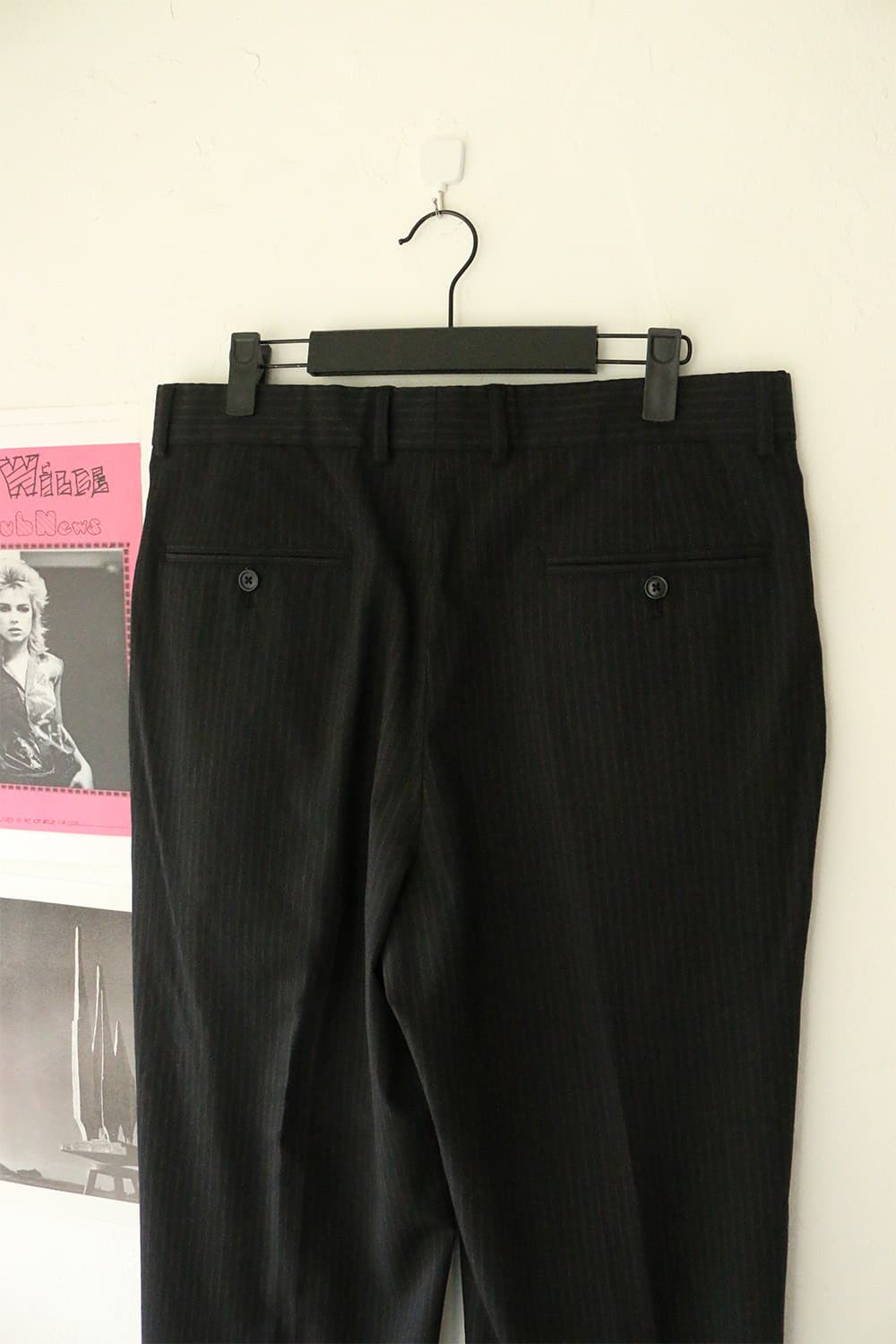 빈티지 핀스트라이프 와이드 트라우저 팬츠 상품이미지7