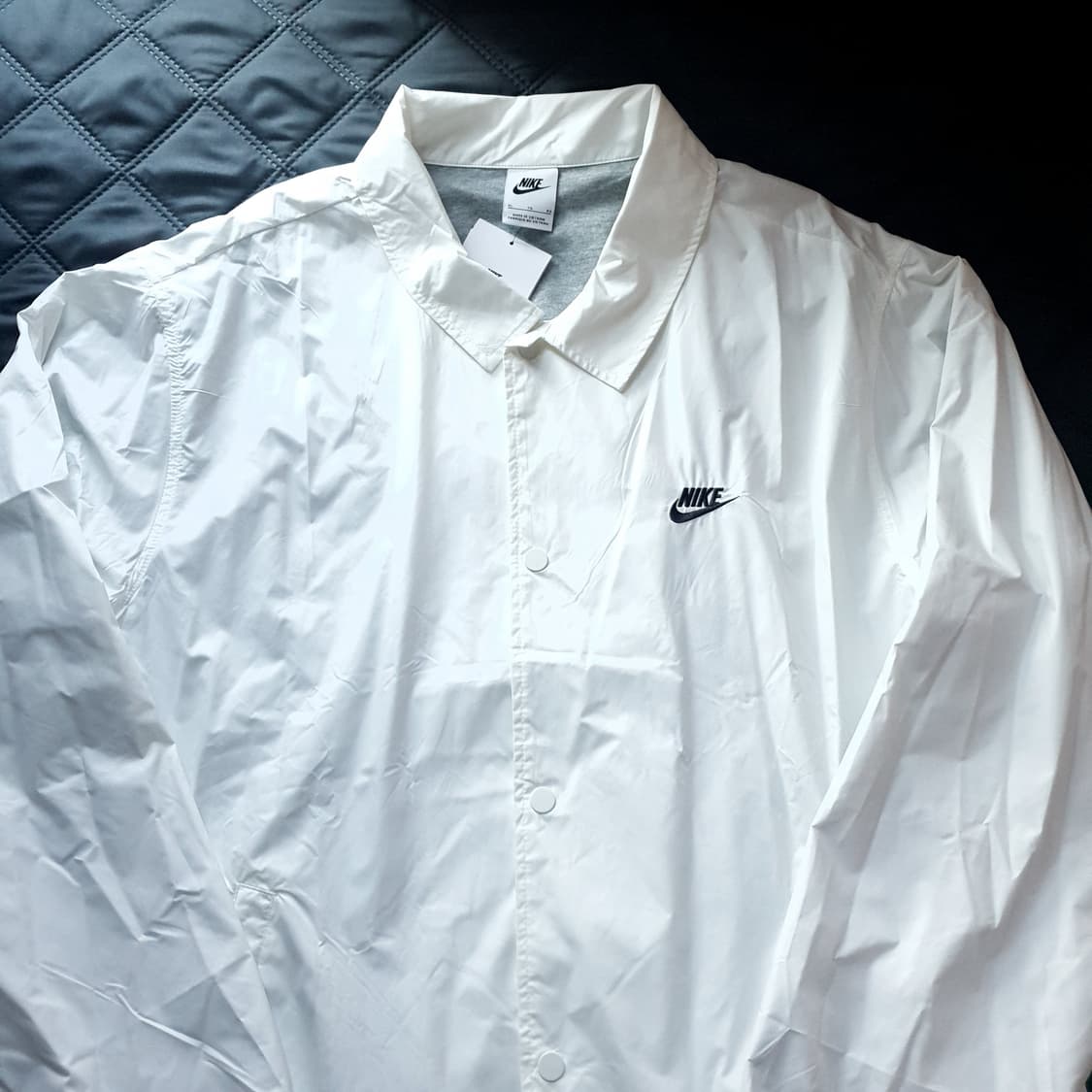 새제품XL 나이키 클럽 코치 바람막이 자켓 화이트 세일 상품이미지2