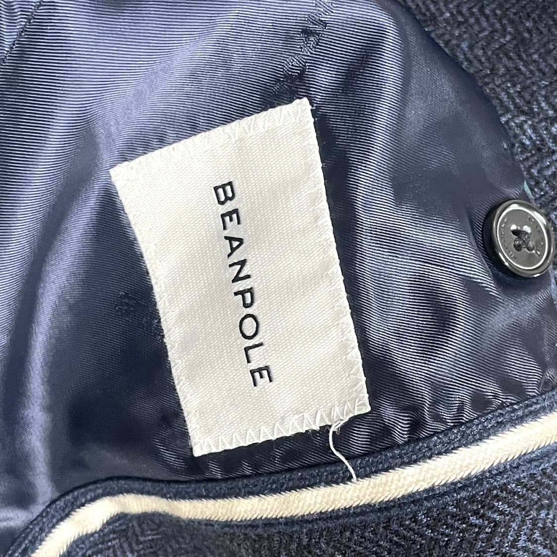 빈폴 헤링본 네이비 모직 블레이저 자켓 남성100 상품이미지5