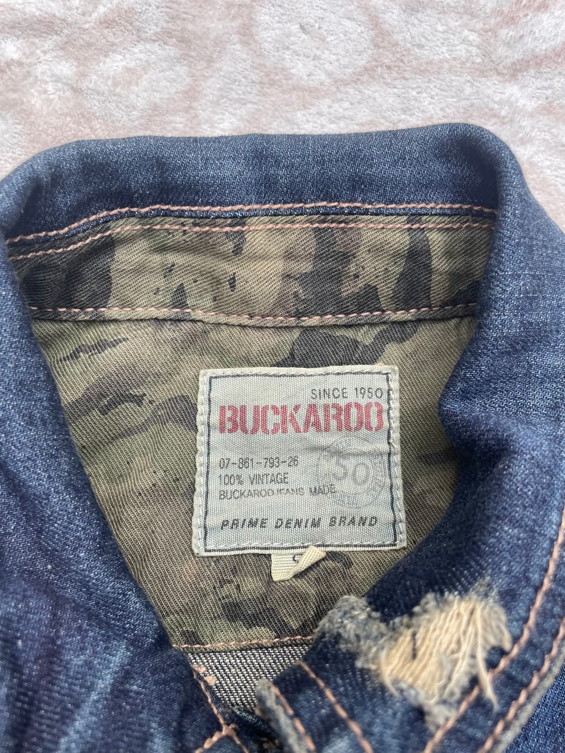 BUCKAROO y2k Distressed Denim Jacket 상품이미지8