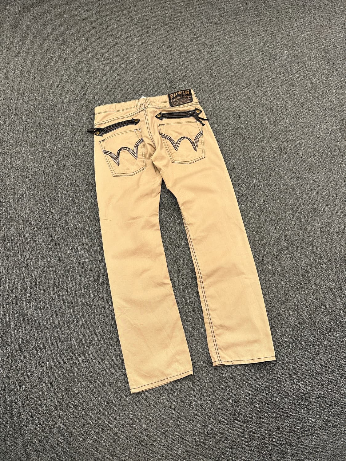 32) 에드윈 452xvs 베이지 스트레이트 팬츠 상품이미지1