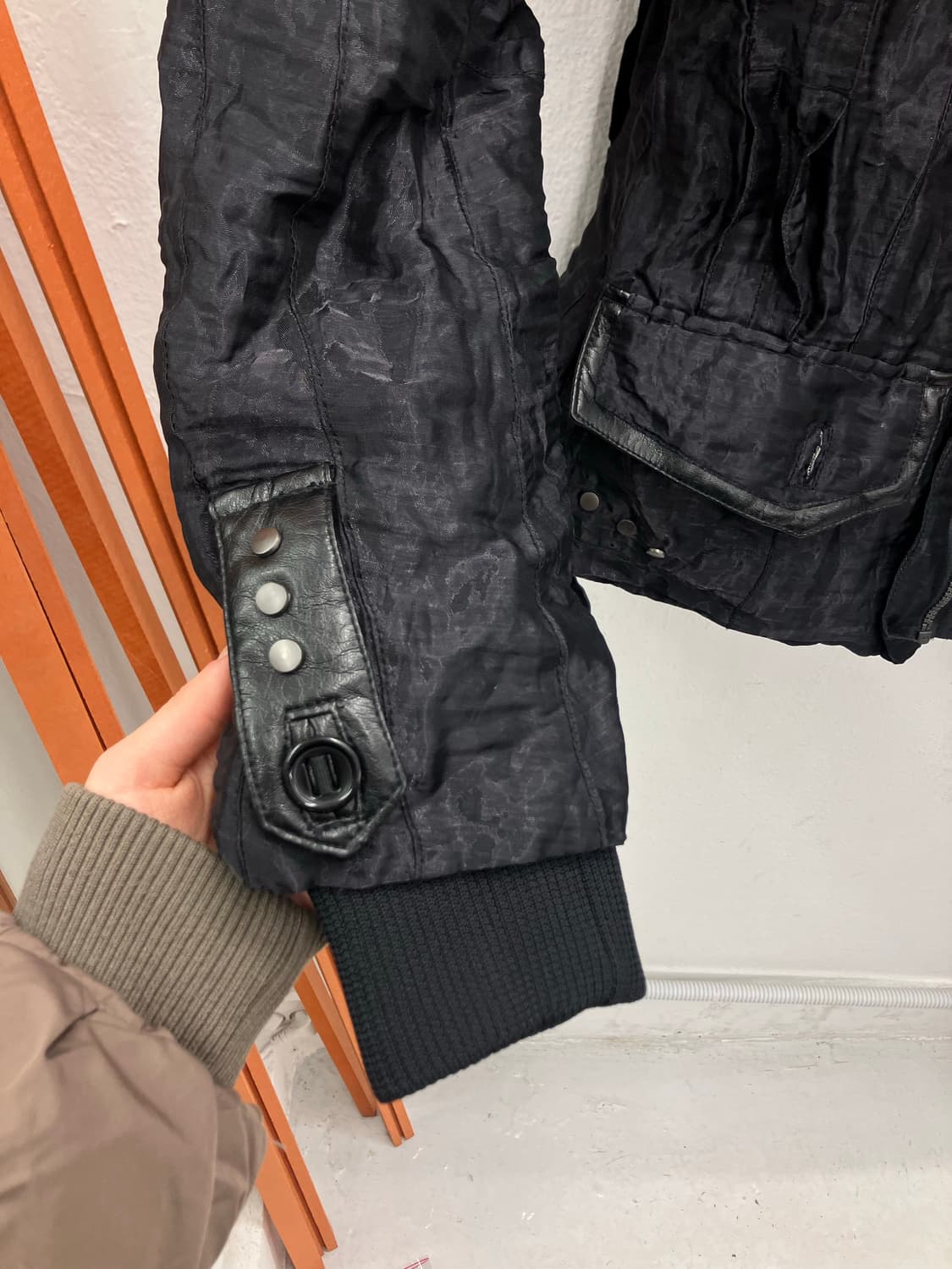 디젤 매쉬 레더 누빔자켓 상품이미지5