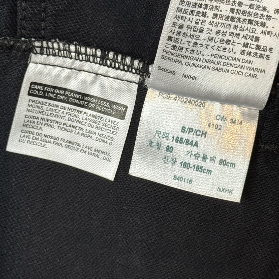 S) 리바이스 3세대 블랙 데님 흑청 자켓 상품이미지8