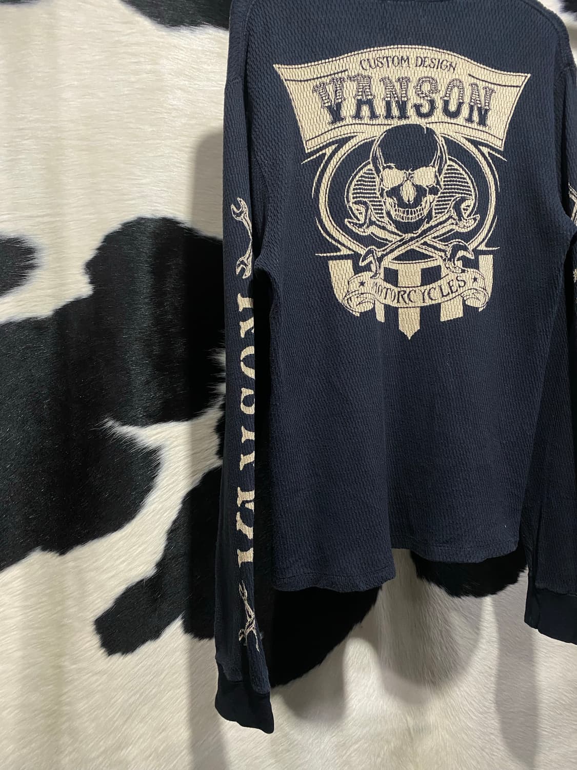 Vanson leathers 해골 프린팅 니트 상품이미지7