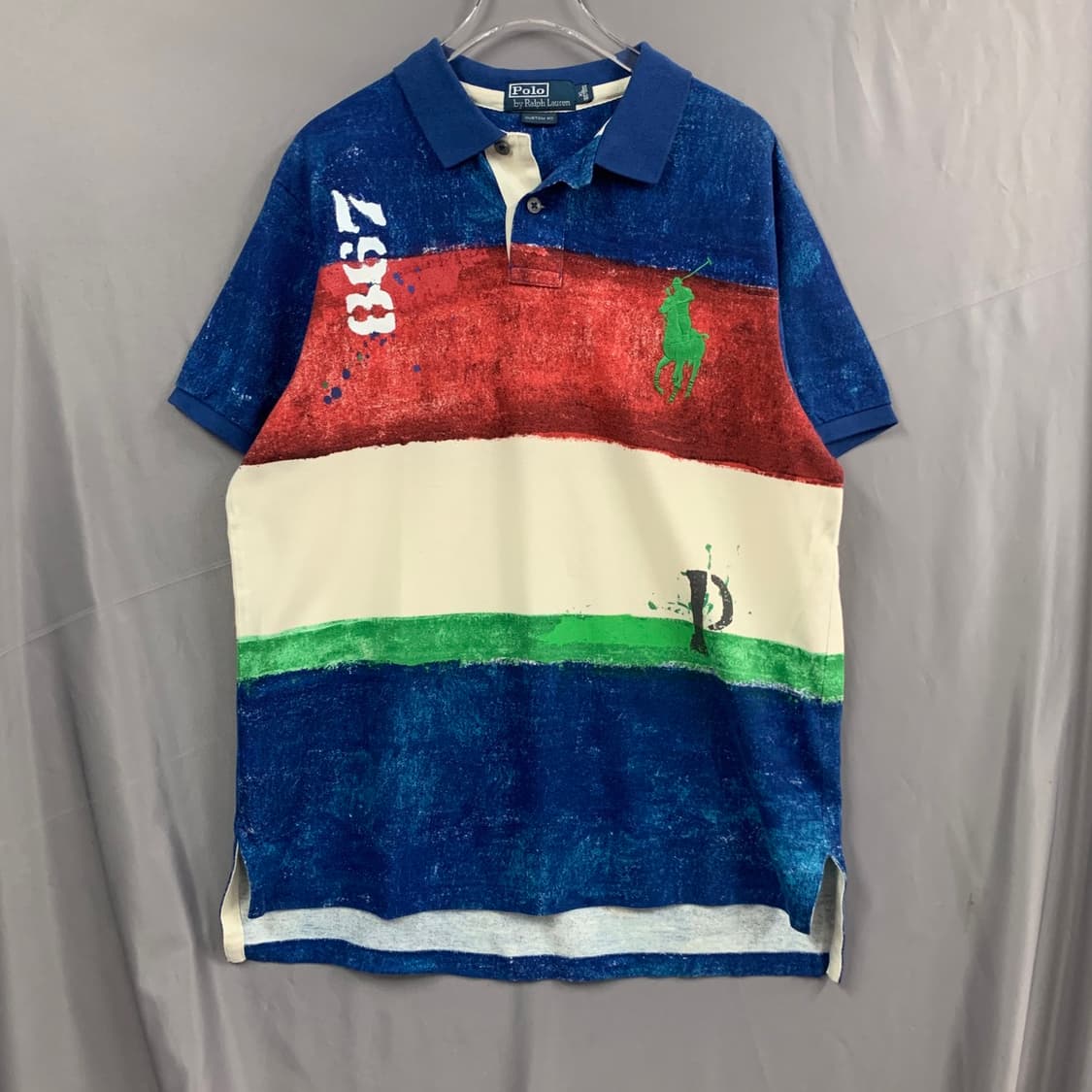 XL 폴로랄프로렌 커스텀핏 빅포니 프린팅 PK 반팔 카라티 상품이미지1