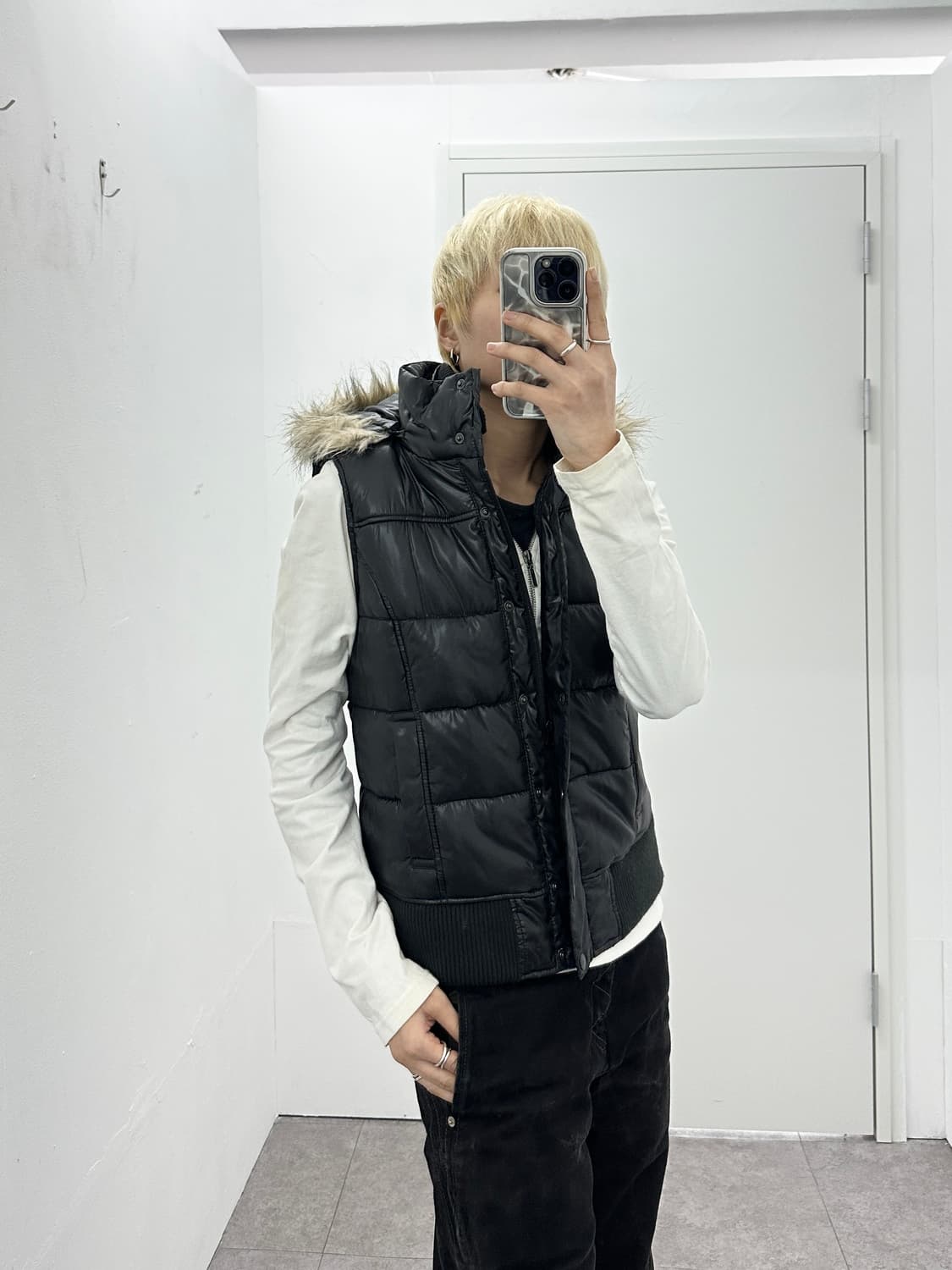 HusHush fur padding vest 상품이미지3