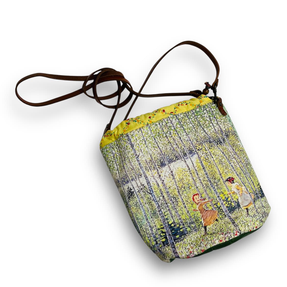 빨강머리 앤 자작나무 의 숲 코튼 원통 빈티지 크로스백 상품이미지6